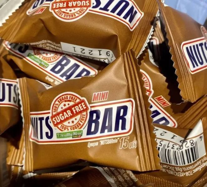 Міні батончики Power Pro Nuts Bar Mini sugar free 810 g 18821 фото