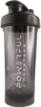 Шейкер для спорту Powerful Progress Shaker With Metall Ball 600 ml черный 23163 фото