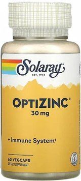 Цинк Solaray OptiZinc 30 mg 60 капс 19367 фото