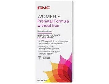 Витамины для беременных GNC Womens Prenatal Formula without Iron 120 табл 18181 фото