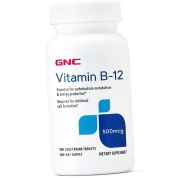 Витамин В-12 GNC Vitamin B-12 500 mcg 100 вег таблеток 1143 фото