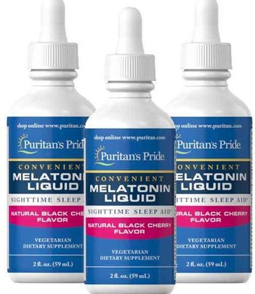 Мелатонин Puritan's Pride Melatonin 1 mg Liquid 59 мл препарат для сна 9875 фото