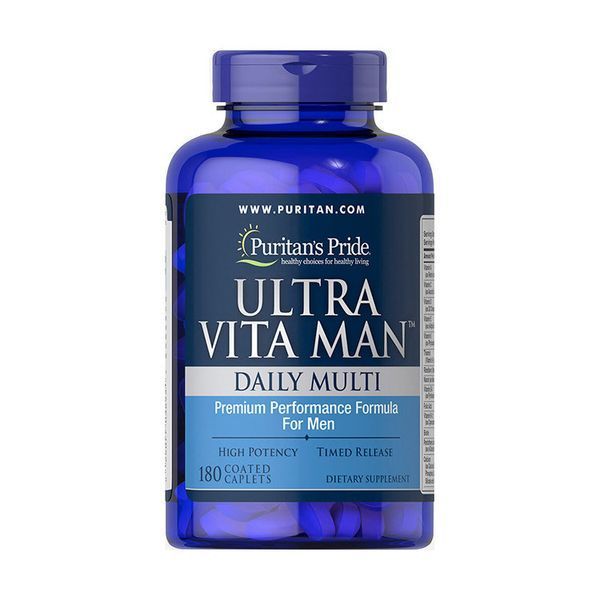 Витамины&nbsp;для мужчин Puritan's Pride&nbsp;Ultra Vita Man Time Release 180 таблеток Минеральный комплекс 10354 фото