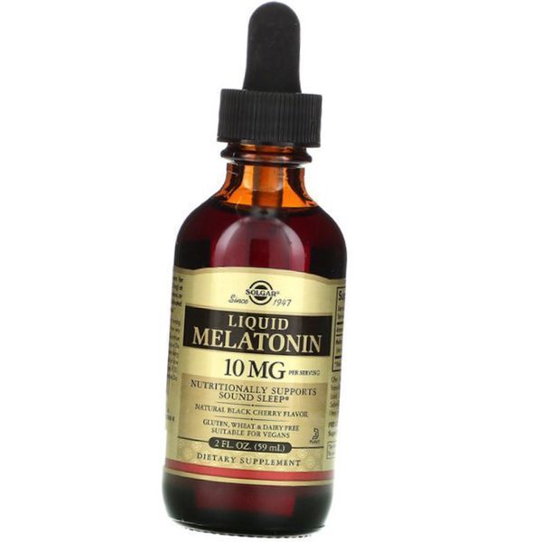 Мелатонин для сна Solgar Liquid Melatonin 10 mg 59 мл 18394 фото