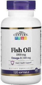 Риб'ячий жир 21st Century Fish Oil 1000 mg 120 гел капс 3108184142 фото