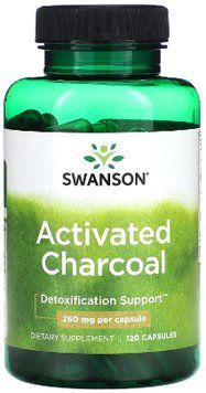 Вугілля активоване Swanson Activated Charcoal 260mg 120 капс 2956575217 фото