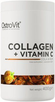 Коллаген Витамин С OstroVit Collagen + Vitamin C 400 g cola & rum ананас 19239-03 фото
