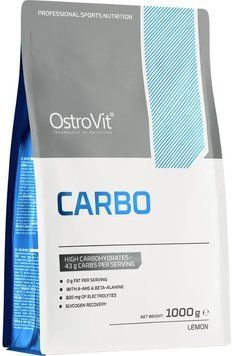 Вуглеводи карбо OstroVit Carbo 1 kg лимон 20014-02 фото