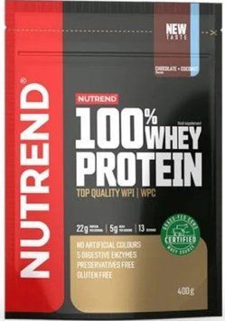 Протеин Nutrend 100% Whey Protein 400 g кокосовый шоколад 21298-05 фото