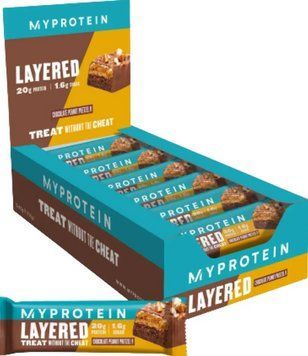Батончики протеиновые Myprotein Retail Layered Bar 12x60g шоколадно-арахисовый 2964301545 фото