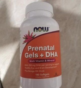 Витамины для беременных и кормящих с рыбьим жиром NOW Foods Prenatal Gels + DHA 180 гелевых капсул 8871 фото