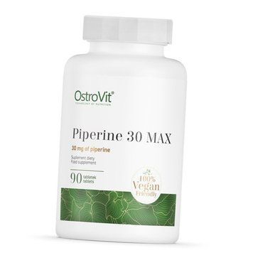 Екстракт чорного перцю OstroVit Piperine 30 Max 90 таблеток 22332 фото