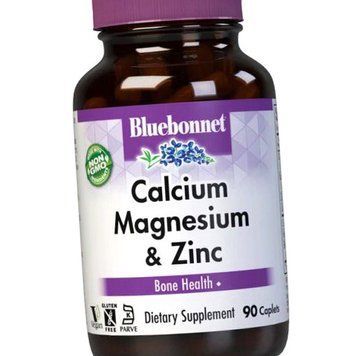 Кальций Магний Цинк Bluebonnet Nutrition Calcium Magnesium Plus Zinc 90 таблеток 19821 фото