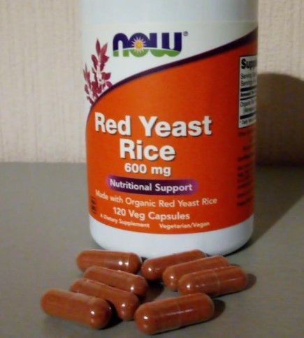 Червоний дріжджовий рис NOW Red Yeast Rice 600 mg 120 капсул 20111 фото