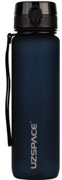 Пляшка для води UZSPACE Uzspace Tamish Frosted Waterbottle 3038 1 L чорний синій 23432 фото