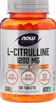 Цитруллин NOW Foods Citrulline 1200 mg 120 таб 9146 фото