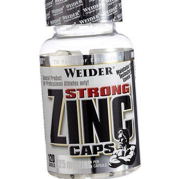 Цинк Weider Strong Zinc Caps 25 мг 120 капсул 11810 фото