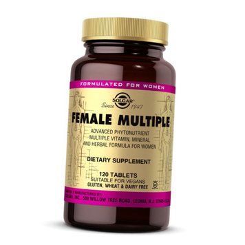 Витамины для женщин Solgar Female Multiple 120 таблеток 11197 фото
