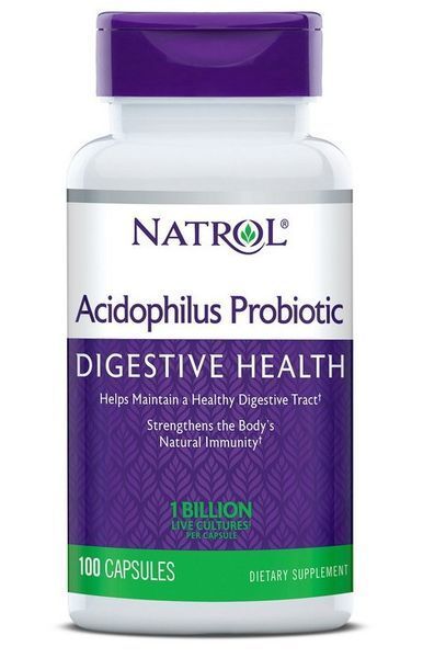 Пробиотик Natrol Acidophilus Probiotic 1 Billion 100 капсул 19826 фото