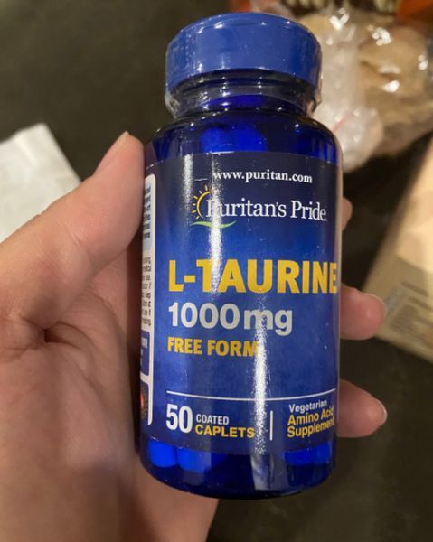 Таурин Puritan's Pride L-Taurine 1000 mg free form 50 таблеток 18946 фото