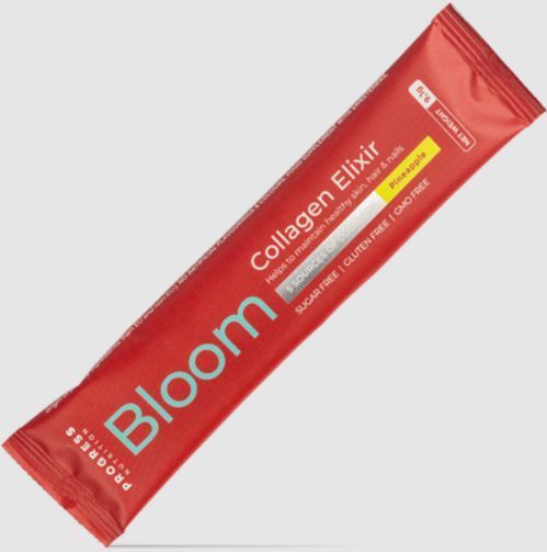 Яловичий колаген з вітаміном С для шкіри та суглобів Progress Nutrition Bloom Collagen 30 стик ананас 3028839843 фото