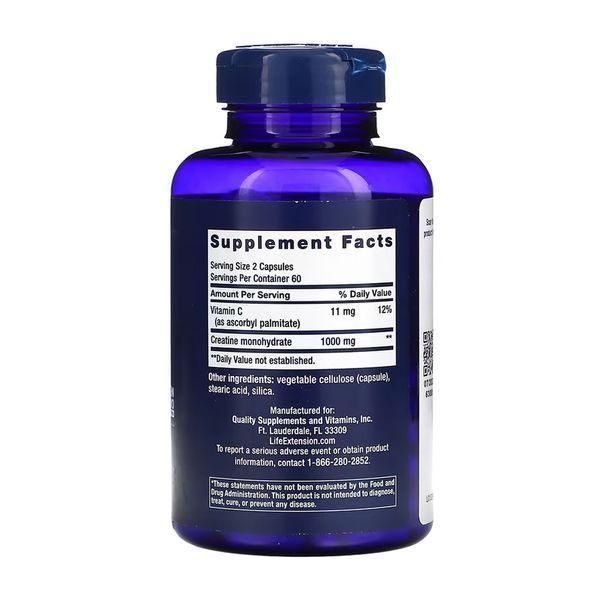 Креатин Life Extension Creatine Capsules 120 капс 2956574476 фото