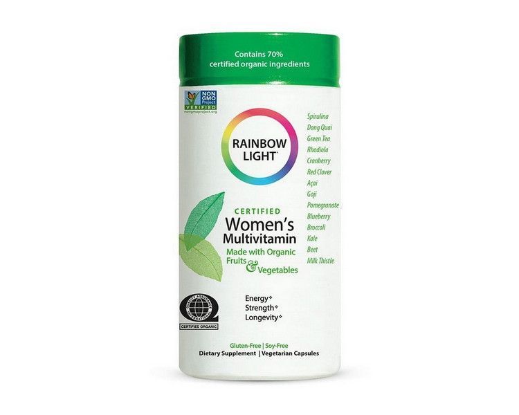 Мультивитаминный комплекс для женщин Rainbow Light Certified Women's Multivitamin 120 капсул 19129 фото