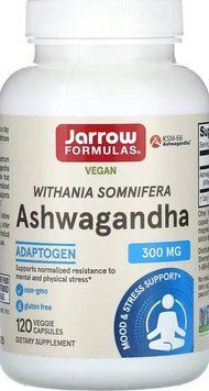 Ашваганда Jarrow Formulas Ashwagandha KSM-66 300 мг, 120 растительных капсул 2956575419 фото