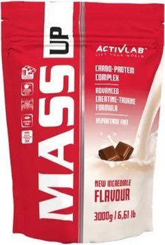 Гейнер для швидкого набору м'язової маси Activlab Mass Up 3 кг шоколад 3028839742 фото
