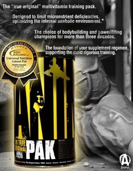 Витамины Анимал пак Universal Animal Pak 30 пакета Минеральный комплекс для спортсменов 2785 фото