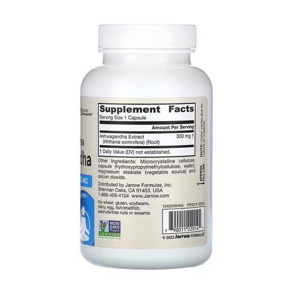 Ашваганда Jarrow Formulas Ashwagandha KSM-66 300 мг, 120 растительных капсул 2956575419 фото