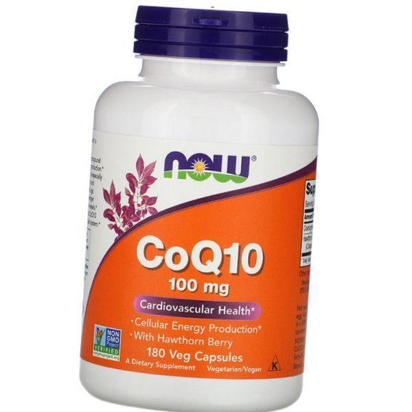 Коензим Q10 Now Foods CoQ10 100 mg 180 капсул 18471 фото
