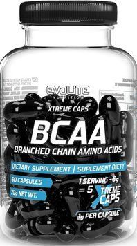 Амінокислоти ВСАА Evolite Nutrition BCAA 2:1:1 Xtreme 60 капс 22176 фото
