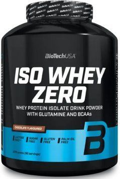 Ізолят сироваткового протеїну BioTech Iso Whey Zero 2,27 кг чорний шоколад 3171-30 фото