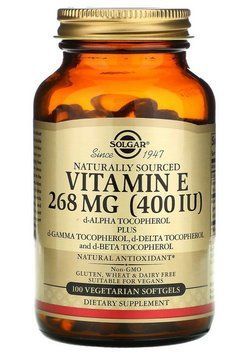 Витамин Е Солгар Solgar Vitamin E 268 mg 400 IU 100 гел капс 20210 фото