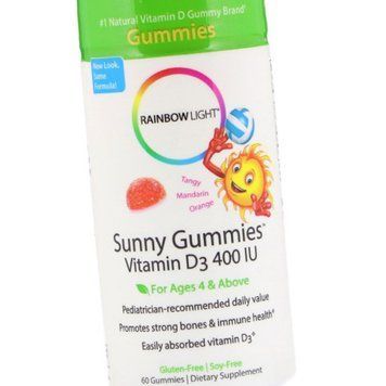 Вітамін Д3 для дітей Rainbow Light Sunny Gummies Vitamin D3 400 IU 60 жувальних цукерок 20152 фото