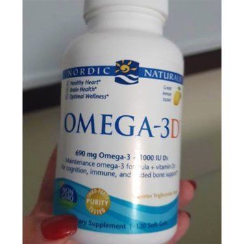 Омега 3 + вітамін Д Nordic Naturals Omega-3D 690 mg + 1000 IU 120 гельових капсул лимон 19839 фото