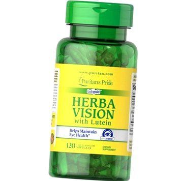 Лютеїн для очей Puritan's Pride Herba Vision with Lutein 120 гел капсул лютеїн і чорниця 18179 фото