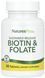 Біотин і фолієва кислота Natures Plus Biotin&Folate 30 таб 3028845945 фото 1