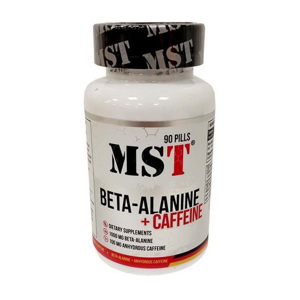 Бета-аланин и кофеин MST Beta-Alanine plus caffeine 90 таб Энергетик 11586 фото
