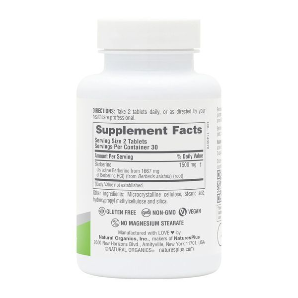 Берберін Berberine 1500 mg 60 tabs 2956572135 фото