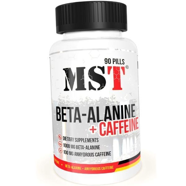 Бета-аланин и кофеин MST Beta-Alanine plus caffeine 90 таб Энергетик 11586 фото