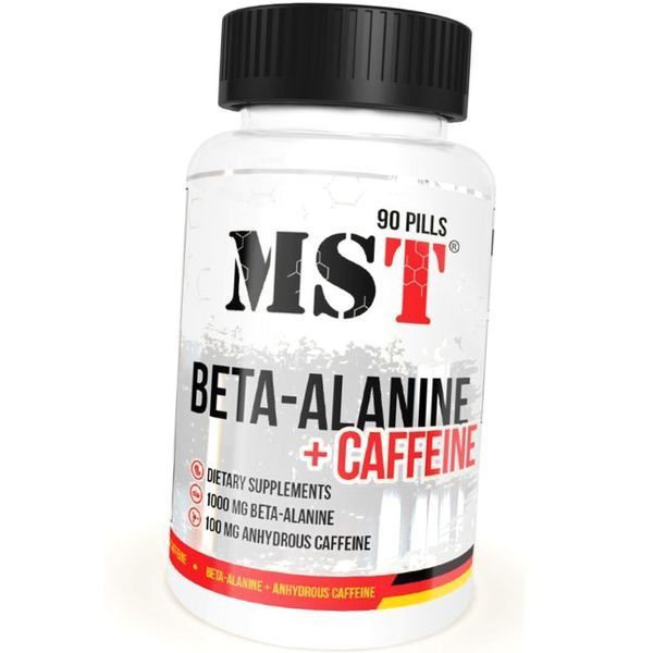 Бета-аланин и кофеин MST Beta-Alanine plus caffeine 90 таб Энергетик 11586 фото
