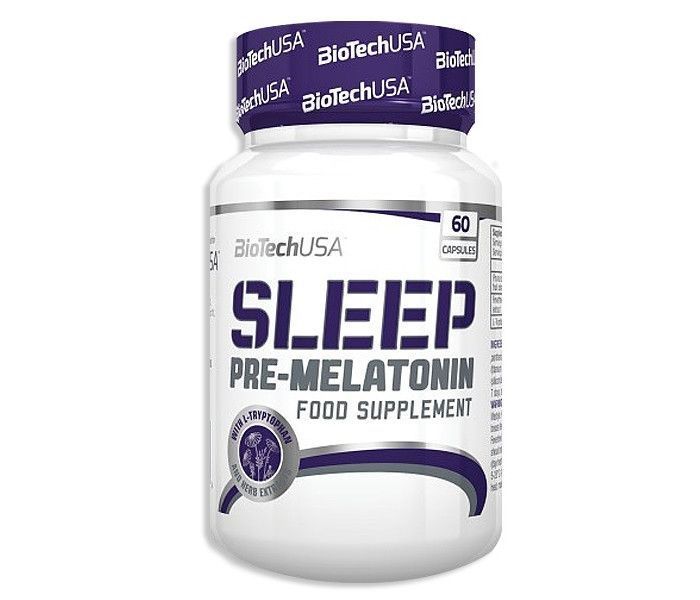 Для улучшения и нормализации сна Sleep pre-melatonin 60 caps BioTech Sleep pre-melatonin 60 caps 7130 фото