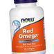 Омега 3 Червоний рис c Q10 Now Foods Red Omega 90 капс риб'ячий жир 9498 фото 1
