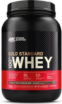 Сиворотковий протеїн Optimum Whey Gold Standard 907 р подвійний шоколад 114-03 фото