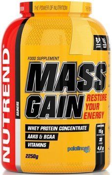 Высокобелковый гейнер Nutrend Mass Gain2,25 kg банан 21300-03 фото