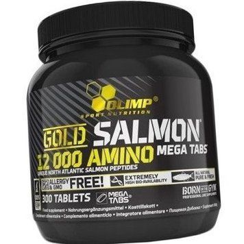 Комплекс амінокислот OLIMP Gold Salmon 12000 Amino 300 таблеток 9913 фото