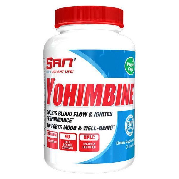 Йохимбе SAN Yohimbine 90 капс Жиросжигатель для похудения капсулы 9035 фото