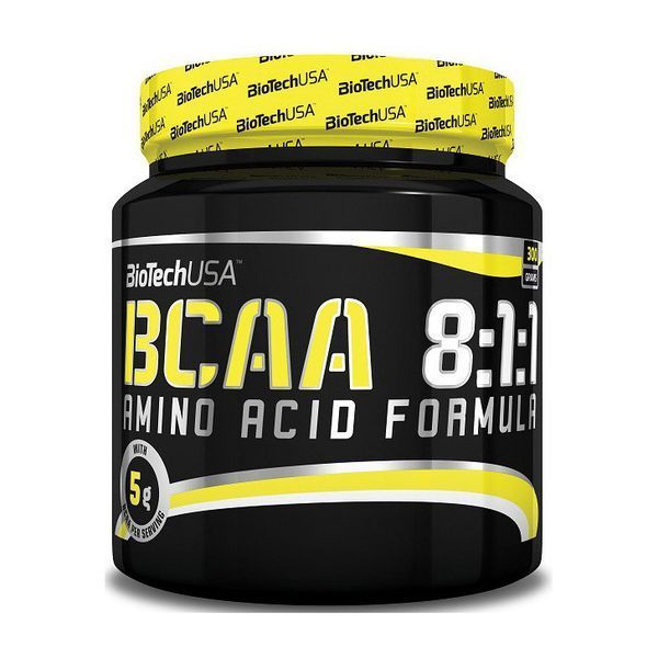 Амінокислоти BCAA Бсаа у порошку BioTech BCAA 8:1:1 300 г 6656 фото